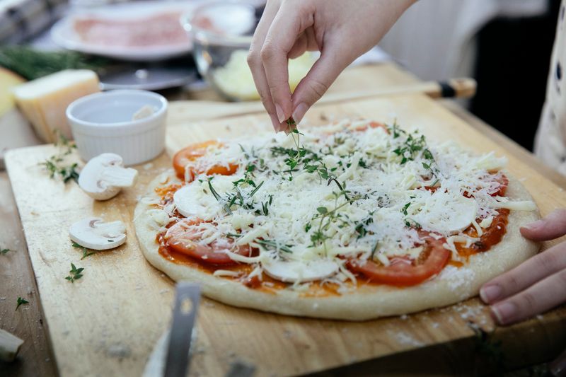 Ranch Classic pizza with fresh toppings and golden crust